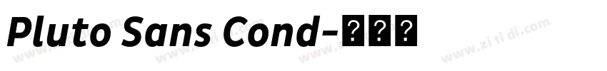 Pluto Sans Cond字体转换